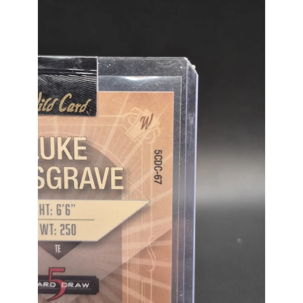 2023 Wild Card Luke Musgrave 5CDCL-67 5 Card Draw Orange Holo Foil Auto 2/5